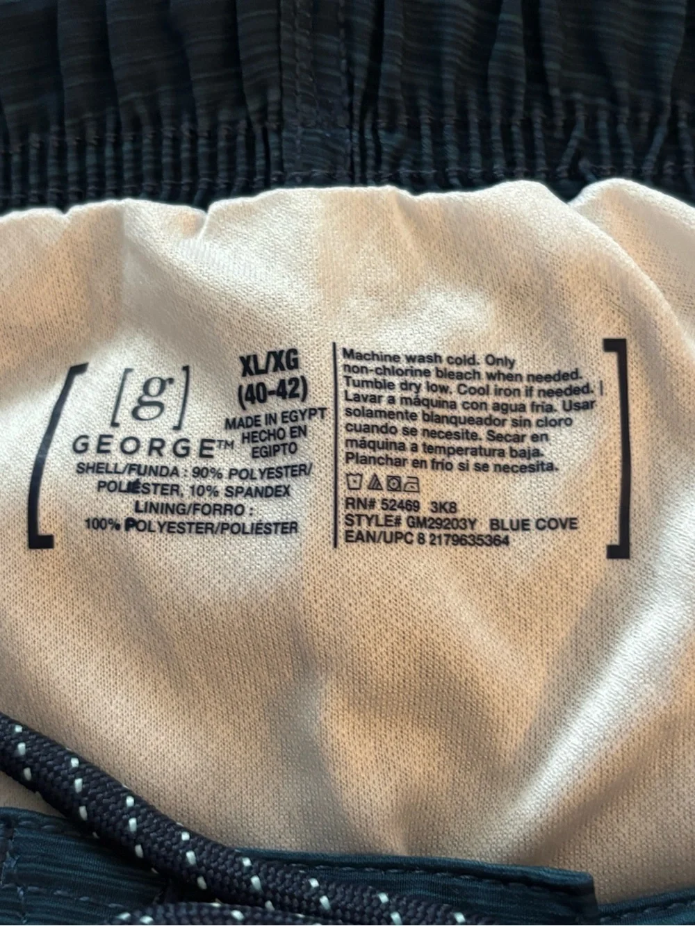 George Ombre Boardshorts Swim Trunks Men’s Size XL Blue Aqua Quick-Dry